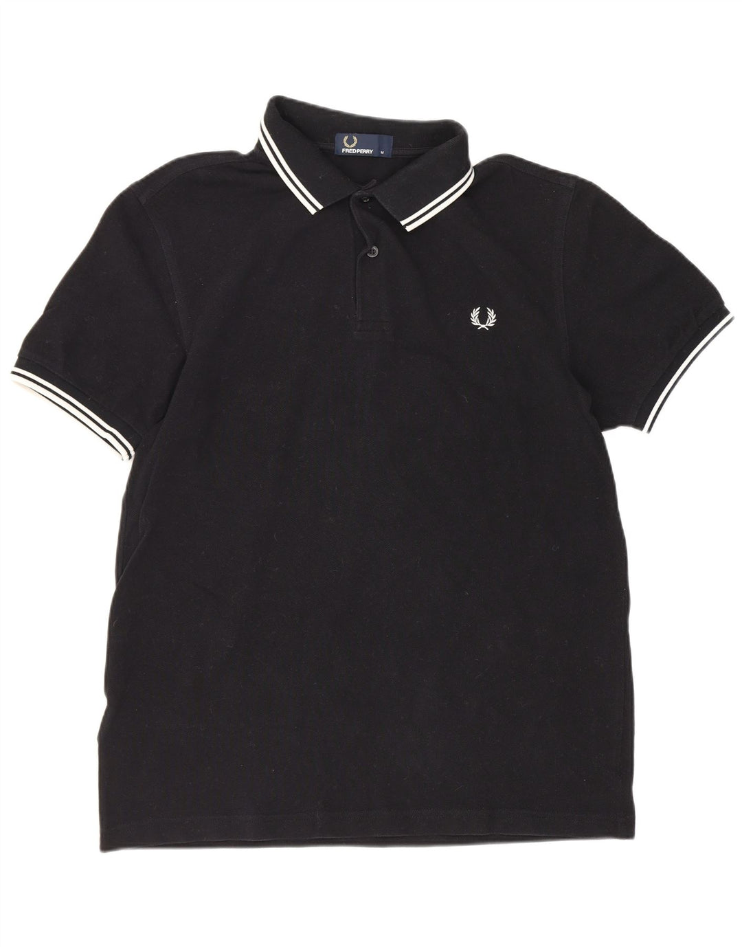 Fred Perry Ανδρικό Πόλο Μπλουζάκι Μεσαίο Μαύρο Βαμβακερό
