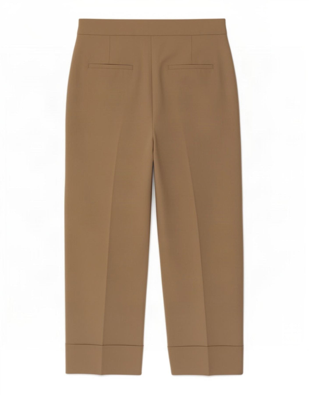 Zara Γυναικείο ίσιο παντελόνι Medium W28 L27 Beige Polyester