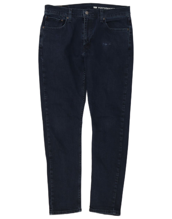 Levi's Mens 512 Slim Fit Tapered Jeans W33 L32 Navy Blue Cotton