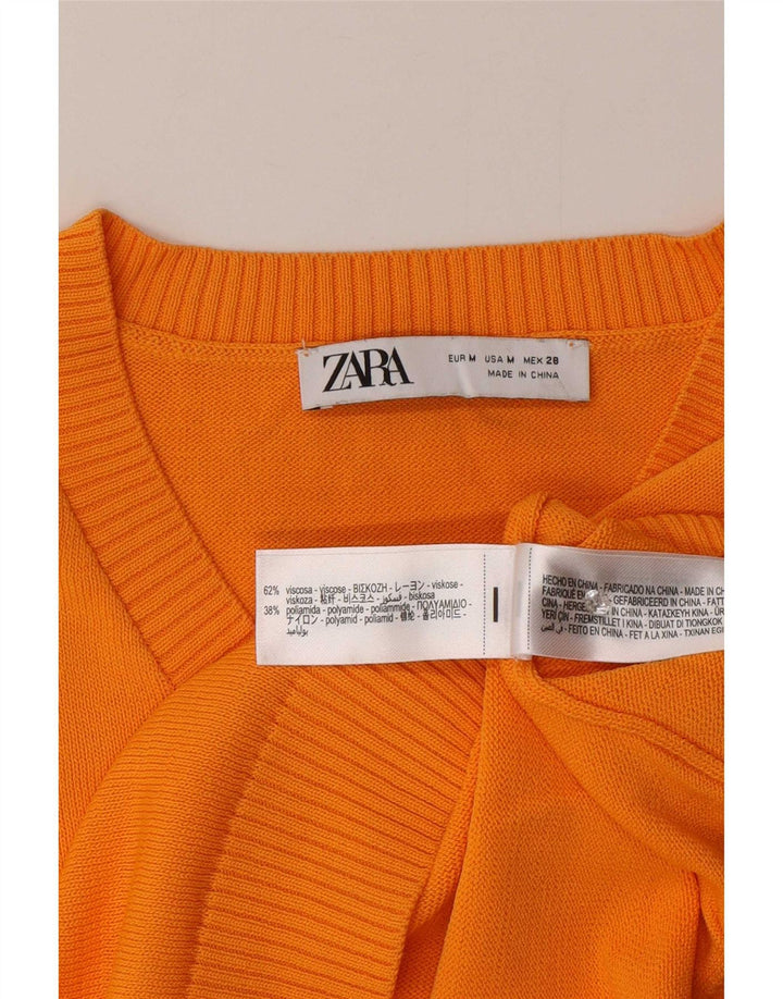 Zara Γυναικείο Γιλέκο Tank Top UK 12 Medium Orange Viscose
