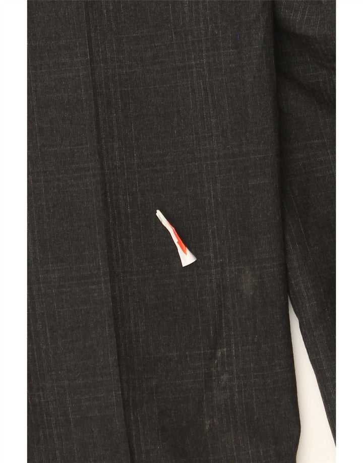 Marks & Spencer Ανδρικό Super Slim Fit Παντελόνι W32 L33 Grey Check