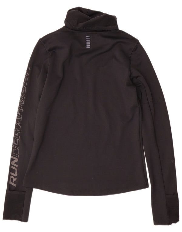 Under Armour Γυναικείο Cold Gear Graphic Top Μακρύ μανίκι UK 10 Small Black