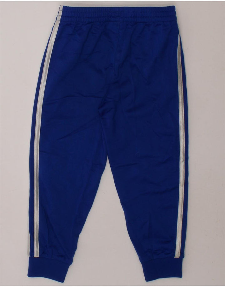 ADIDAS Boys Tracksuit Trousers Joggers 3-4 Years Blue Polyester Vintage Adidas and Second-Hand Adidas from Messina Hembry 
