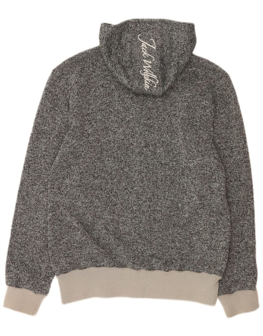 Ανδρικό πουλόβερ με κουκούλα με φερμουάρ Jack Wolfskin Μεγάλο γκρι πολυεστέρα