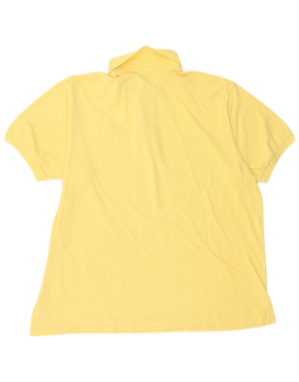 Ανδρικό πουκάμισο πόλο Lacoste Νούμερο 7 2XL Κίτρινο βαμβακερό