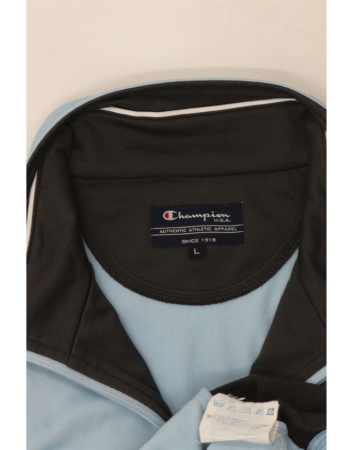Γυναικεία αθλητική φόρμα Champion Top Jacket UK 16 Large Blue Colorblock Polyester