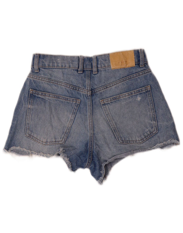 Zara Girls Distressed τζιν σορτς 13-14 ετών W24 μπλε βαμβακερό