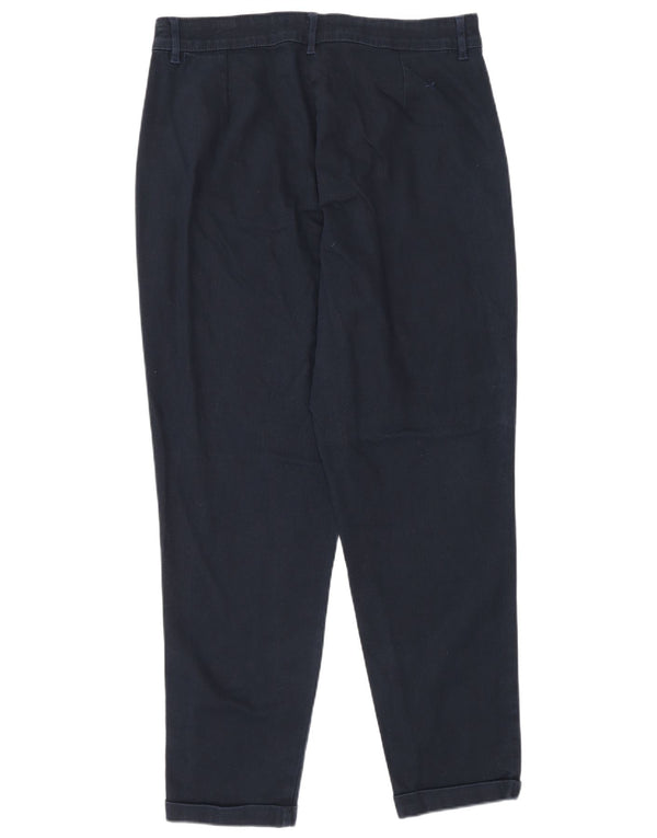 Crew Clothing Womens Tapered Chino Trousers UK 16 Large W32 L28 Navy Blue