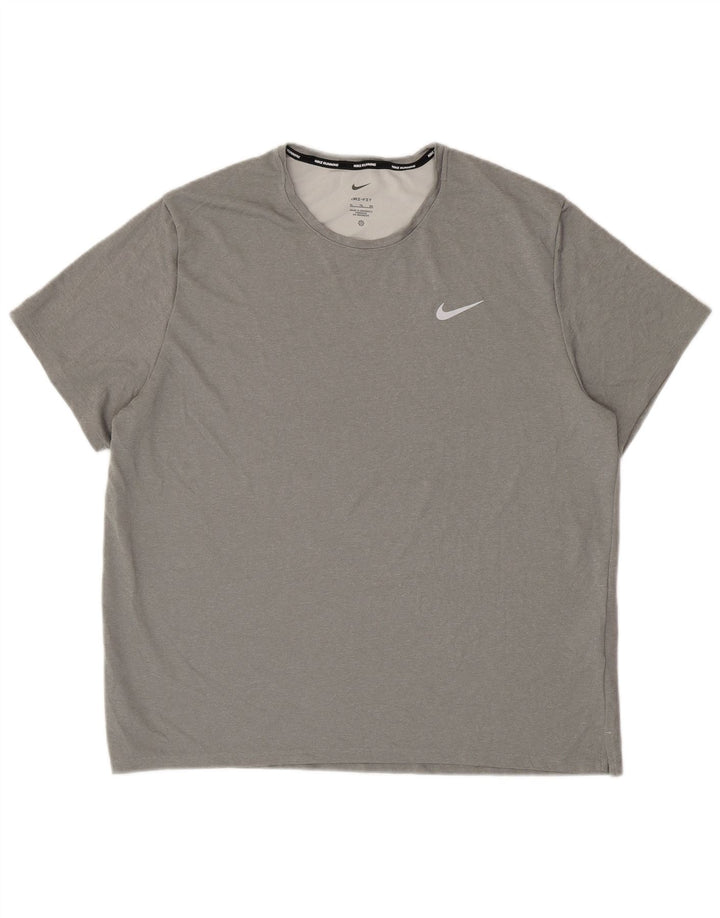 Ανδρικό T-Shirt NIKE Dri Fit Top XL Grey Polyester