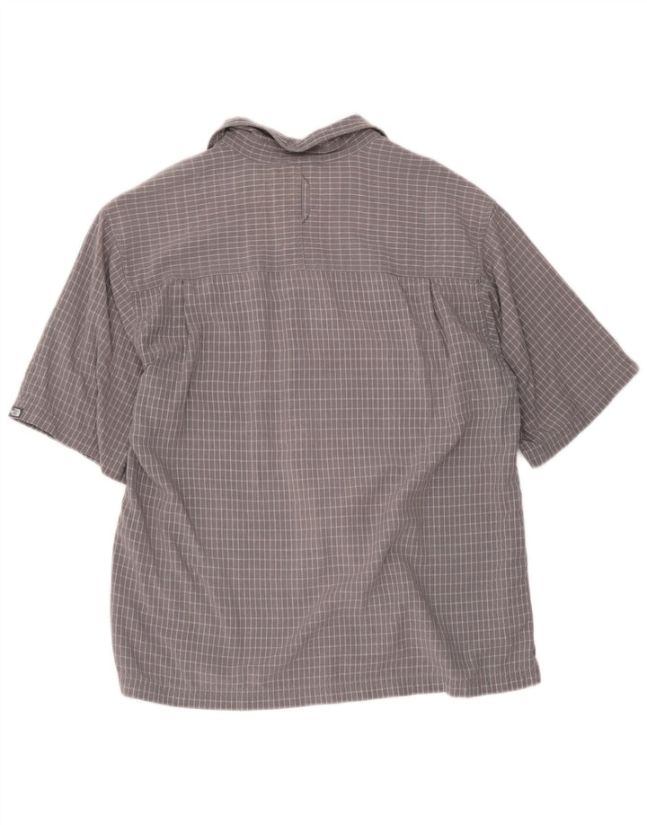 Ανδρικό κοντομάνικο πουκάμισο North Face Medium Grey Check Modal