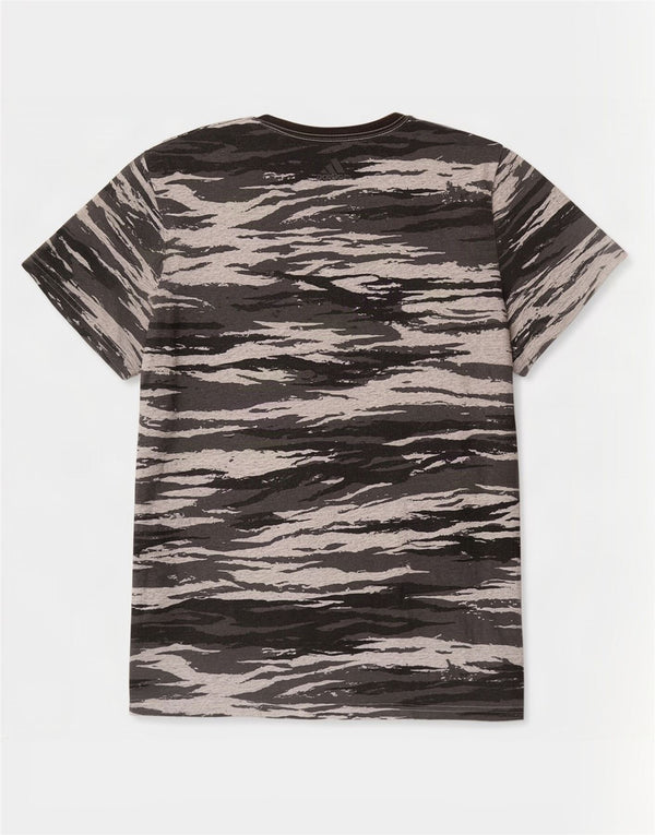 Adidas Ανδρικό γραφικό T-Shirt Climalite Top 2XL Γκρι βαμβακερό καμουφλάζ