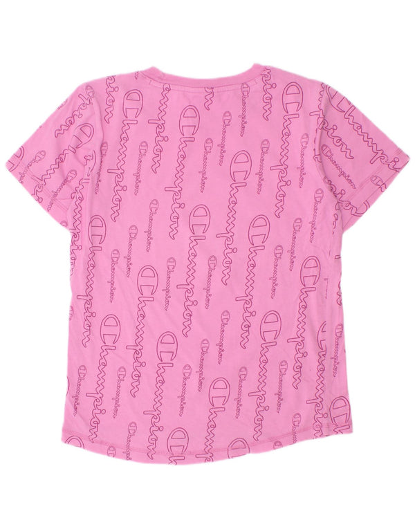 Champion Girls Graphic T-Shirt Top 11-12 Years Large Pink