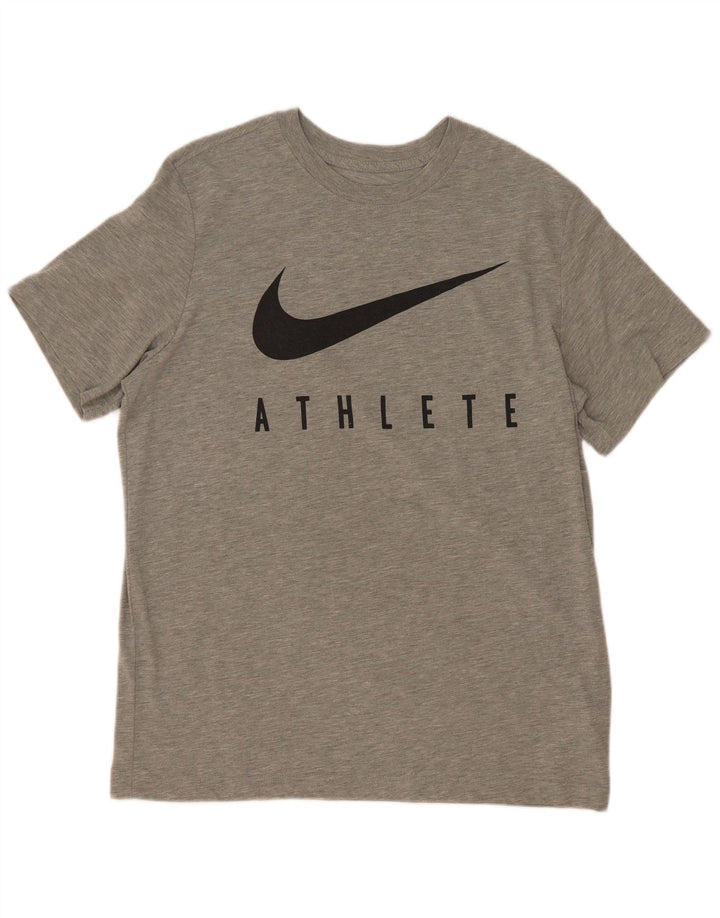 Ανδρικό γραφικό μπλουζάκι Nike Dri Fit Top Large Grey Polyester
