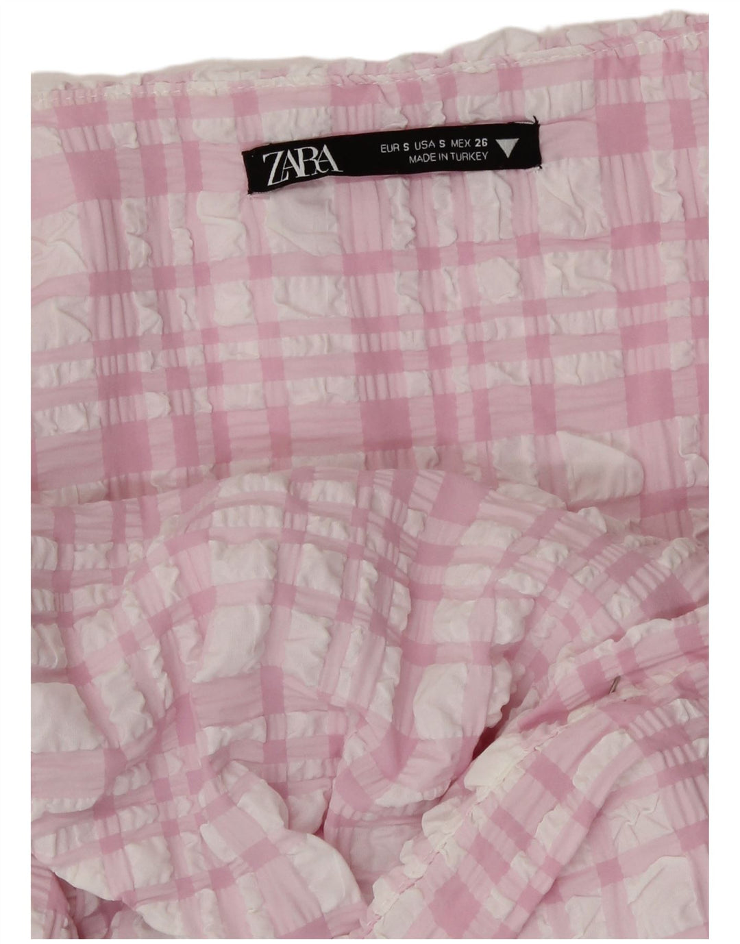 Zara Womens Cutout Sundress UK 8 Small Pink Check