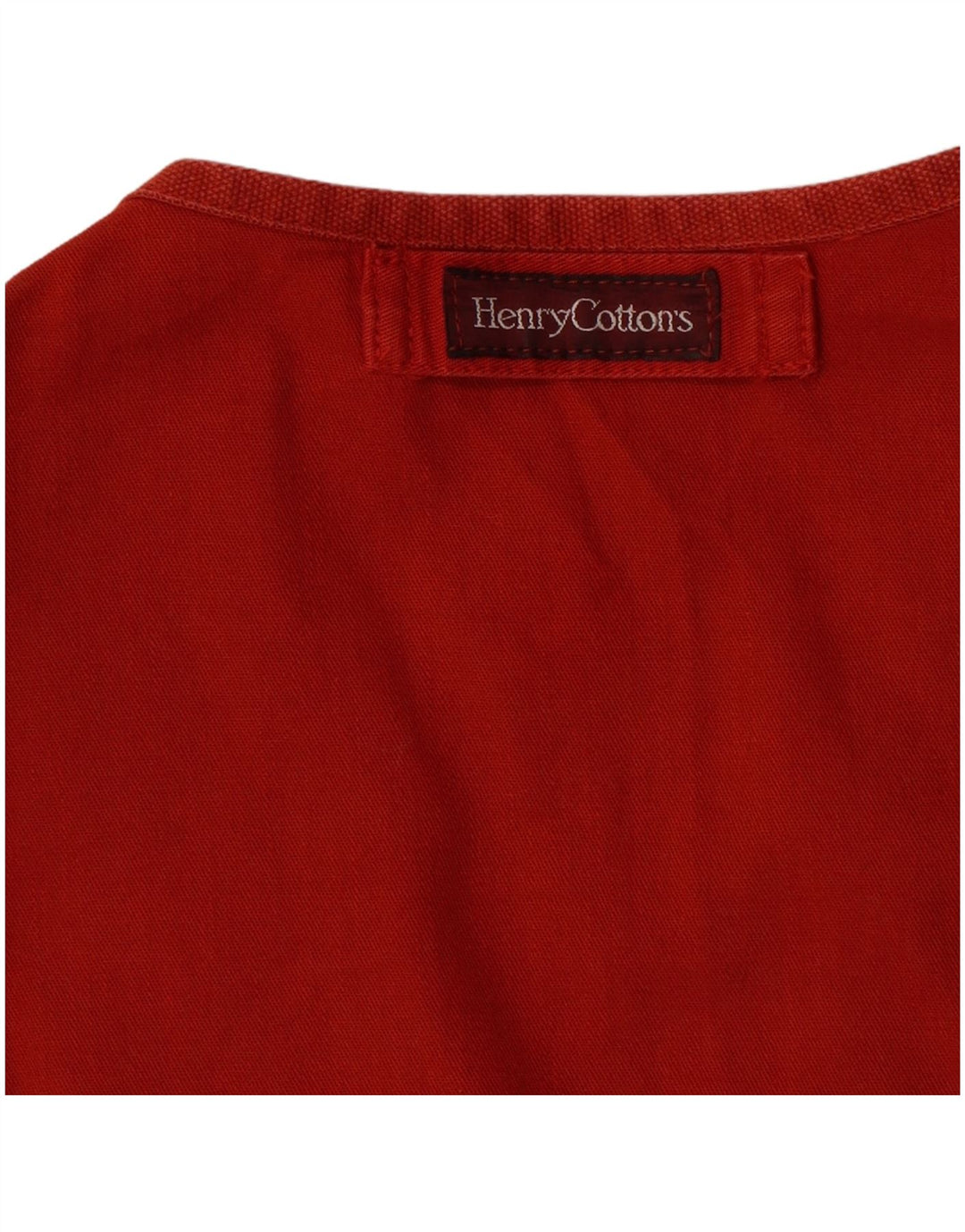Henry Cottons Womens Utility Gilet IT 42 Medium Red Cotton