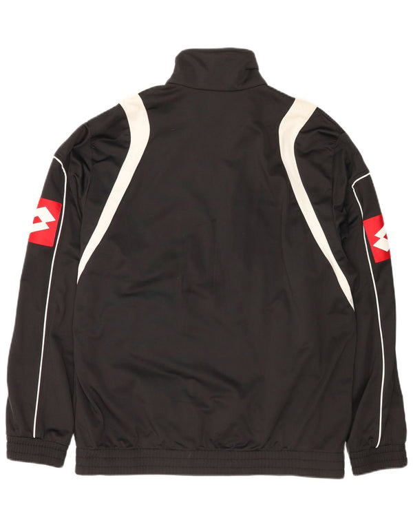 Ανδρική φόρμα Lotto Graphic Top Jacket XL Black Colourblock Polyester