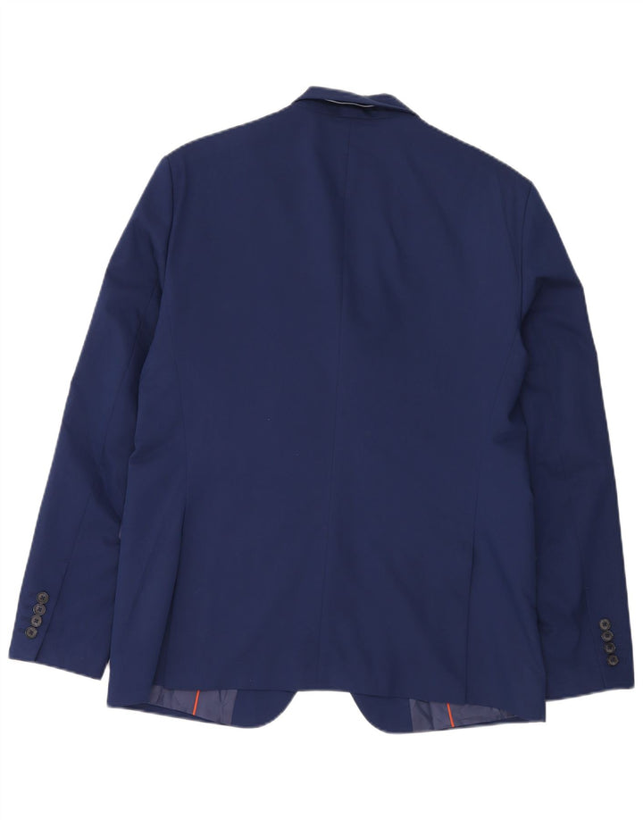 Zara Ανδρικό σακάκι μπλέιζερ με 2 κουμπιά EU 54 XL μπλε βισκόζη