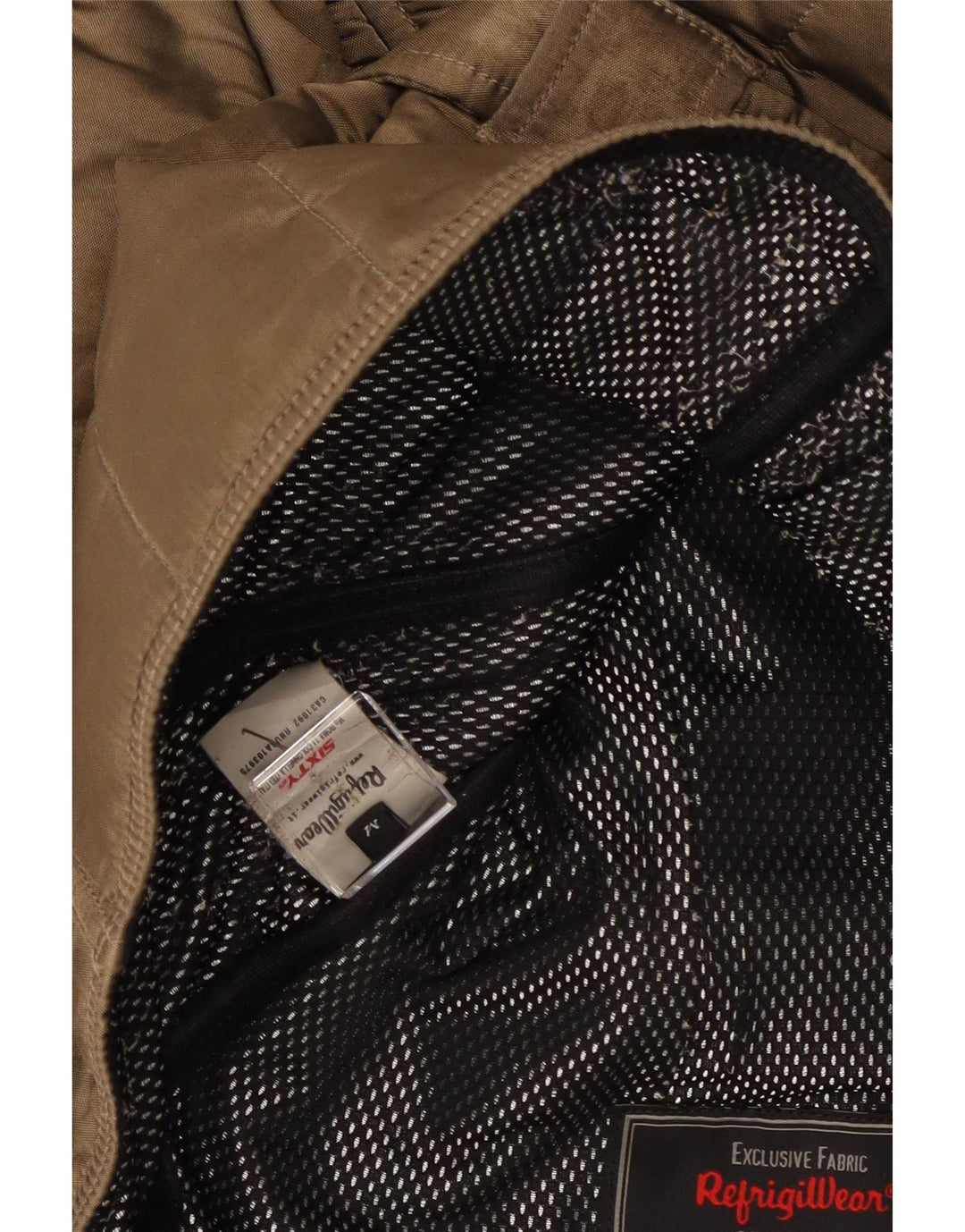Refrigiwear Γυναικείο καπιτονέ μπουφάν με κουκούλα UK 14 μεσαίο καφέ πολυαμίδιο