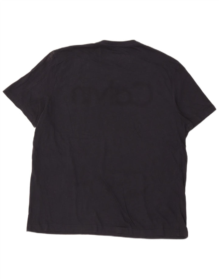 Ανδρικό γραφικό T-shirt Calvin Klein Jeans Top XL Navy Blue