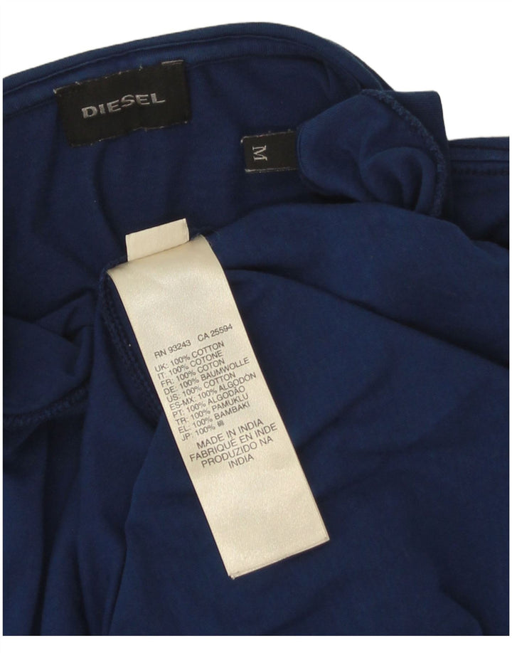 Ανδρικό T-Shirt Diesel Top από μεσαίο μπλε ναυτικό βαμβακερό