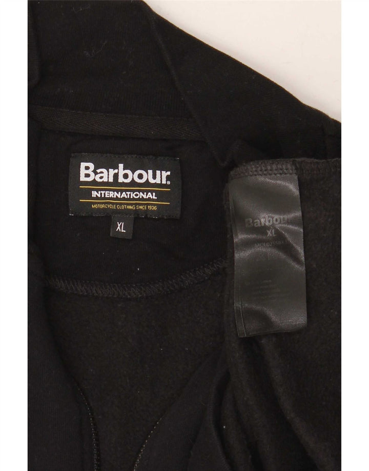 Ανδρικό φούτερ Barbour με φερμουάρ Jumper XL Μαύρο βαμβακερό