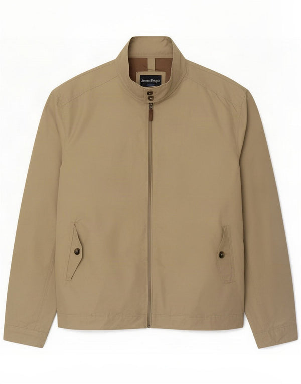 James Pringle Mens Bomber Jacket UK 42 XL Khaki Polyester