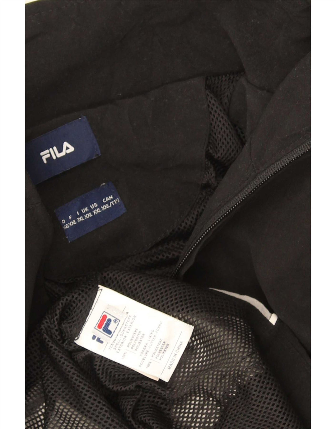 Ανδρική φόρμα Fila Top Jacket 2XL Black Colourblock Polyester