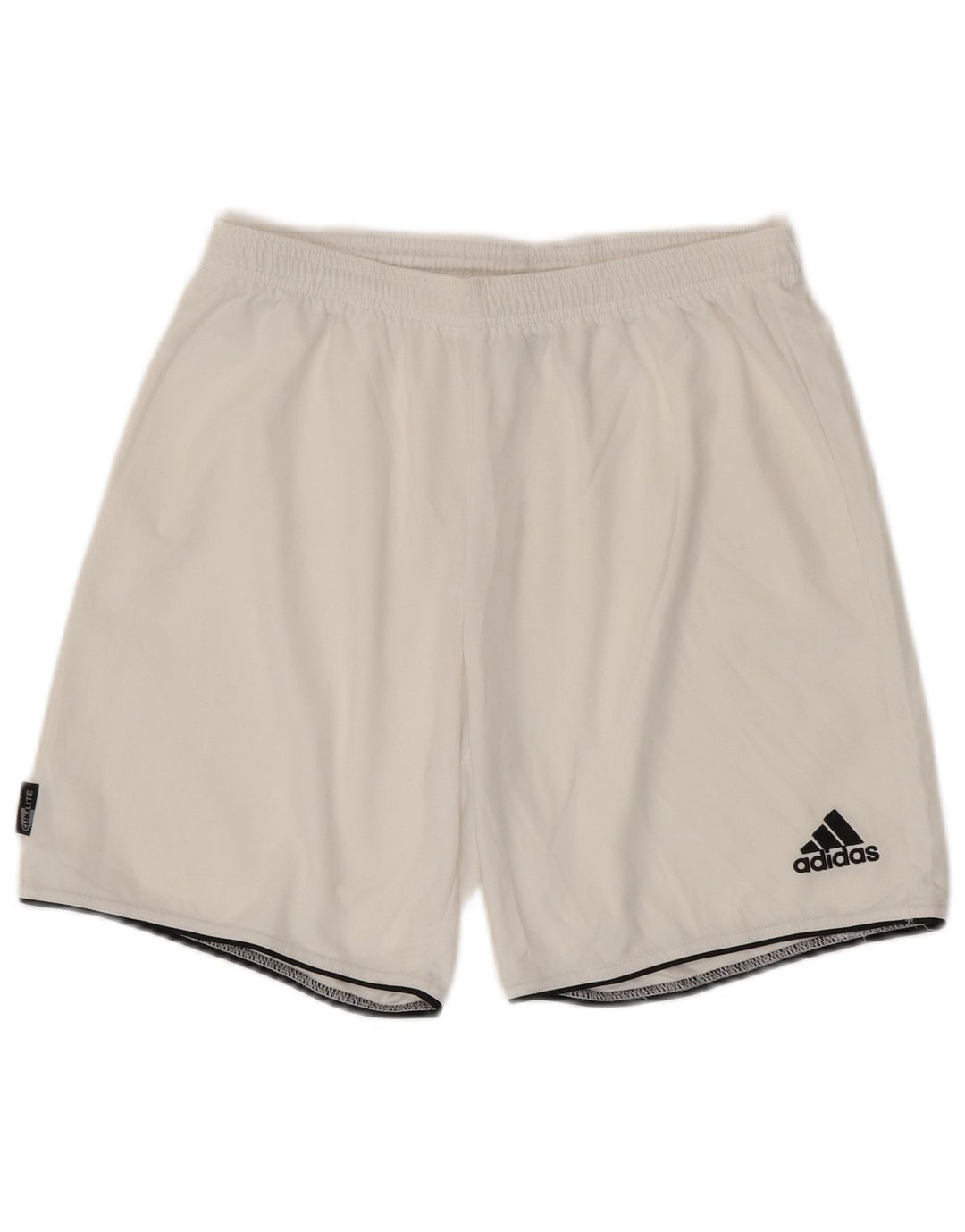 Ανδρικό αθλητικό σορτς ADIDAS Climalite από μεσαίο λευκό πολυεστέρα