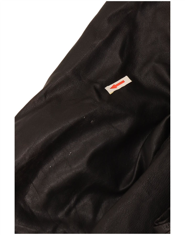 Vintage Ανδρικό Δερμάτινο Μπουφάν UK 42 XL Μαύρο