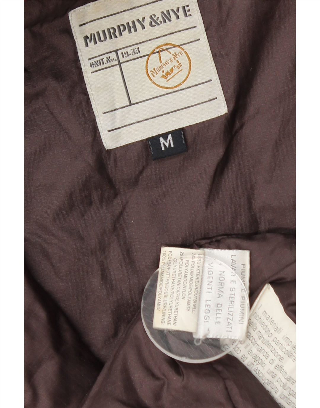 Murphy & Nye Ανδρικό μπουφάν με κουκούλα UK 38 Medium Red Nylon
