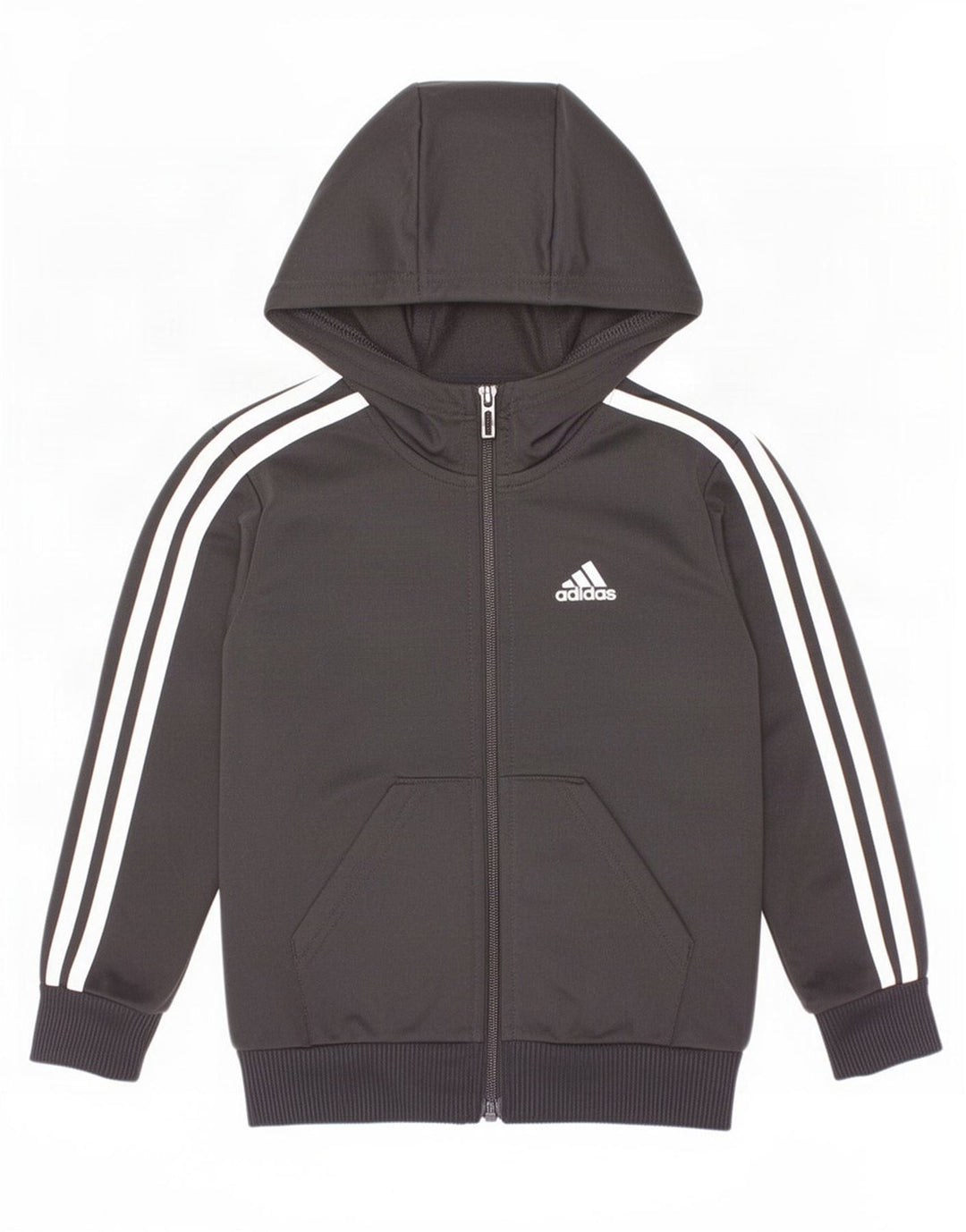 Adidas Boys Zip Hoodie πουλόβερ 4-5 ετών Μαύρο Πολυεστέρα