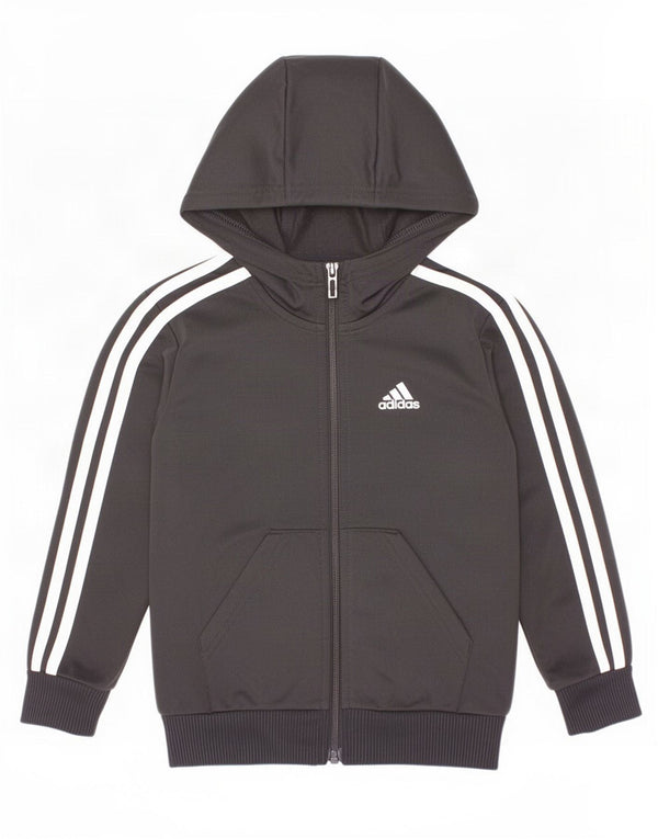 Adidas Boys Zip Hoodie πουλόβερ 4-5 ετών Μαύρο Πολυεστέρα