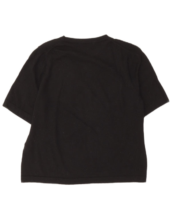 Marks & Spencer Γυναικείο πουλόβερ με λαιμόκοψη UK 20 2XL Μαύρο