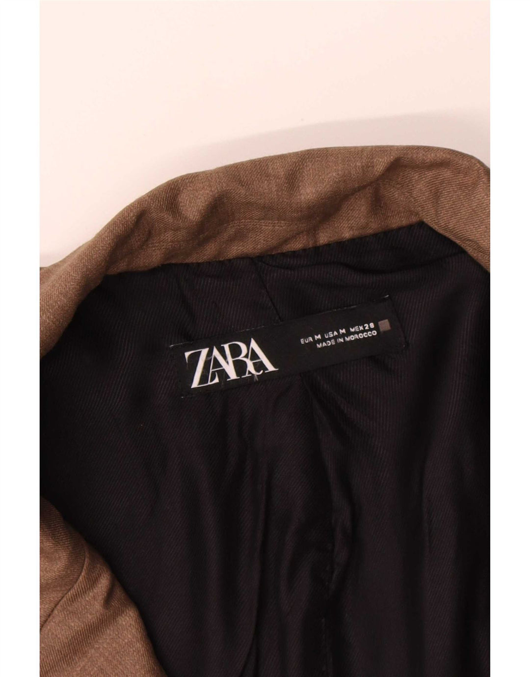 Zara Γυναικείο Μπουφάν με διπλό στήθος UK 14 Μεσαίο Καφέ