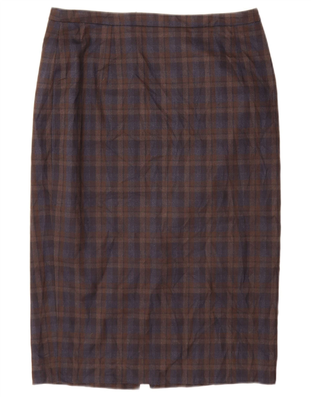 Jigsaw Γυναικεία Pencil Φούστα UK 10 Small W28 Brown Check Polyester