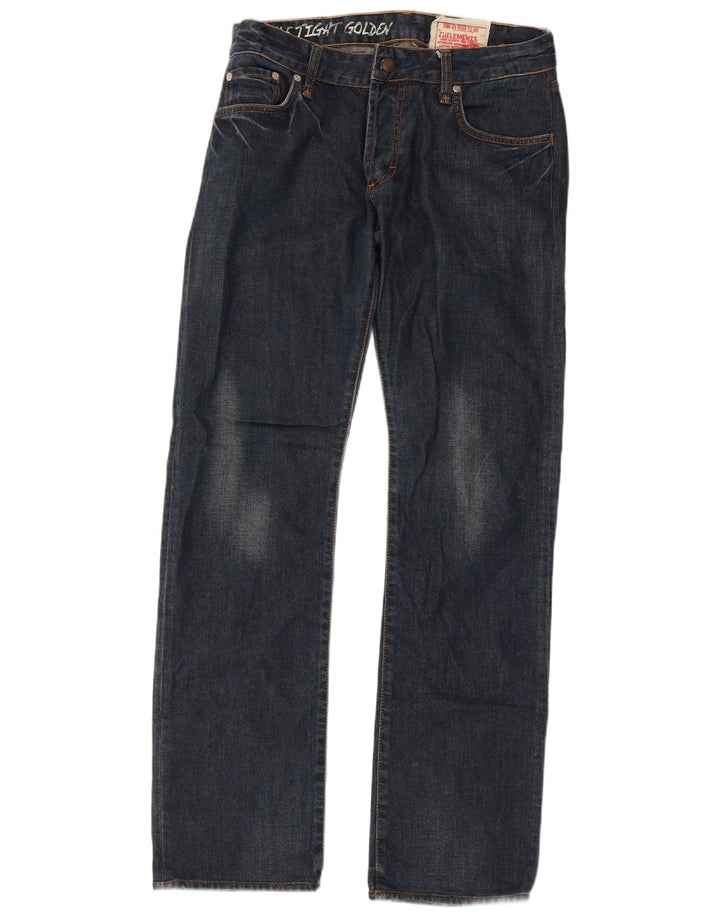 Zu Elements Ανδρικό τζιν ίσιο W31 L31 Navy Blue Cotton