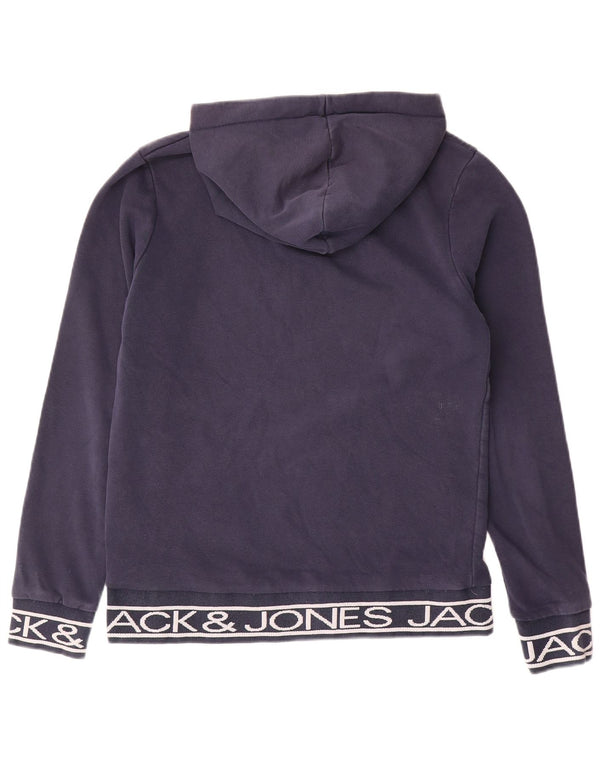 Jack & Jones Ανδρικό γραφικό με κουκούλα, μεσαίο μπλε βαμβακερό