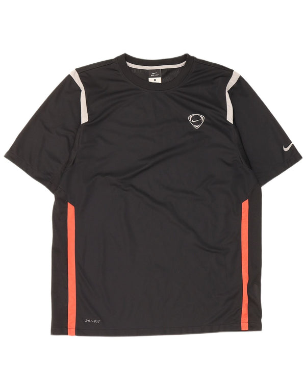 Ανδρικό T-shirt Nike Dri Fit Top UK 42/44 Large Black Colorblock Πολυεστέρας