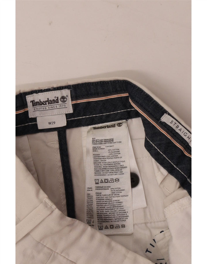 Ανδρικό σορτς Chino Timberland W29 Βαμβακερό σε μεσαίο υπόλευκο