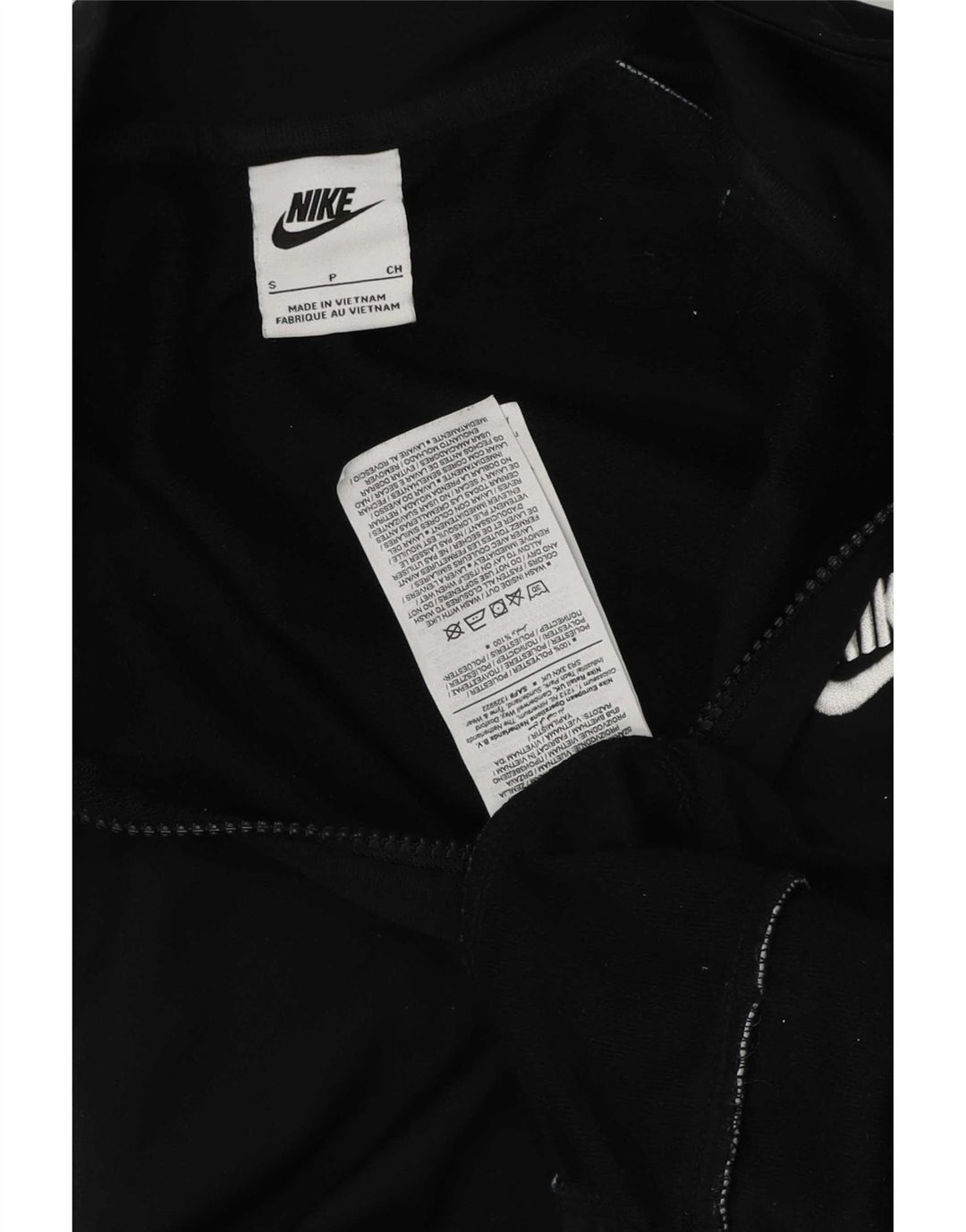 Ανδρική αθλητική φόρμα Nike Μπουφάν μικρού μαύρου πολυεστέρα