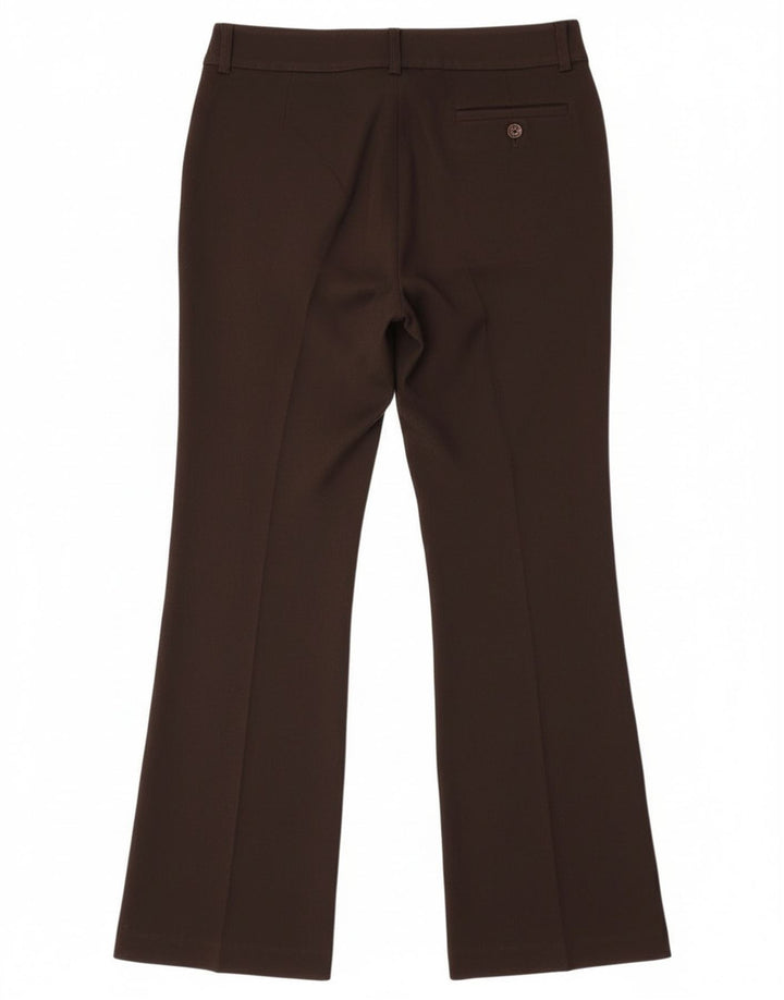 Max Mara Γυναικείο Σαββατοκύριακο Bootcut Παντελόνι UK 8 Small W27 L30 Brown