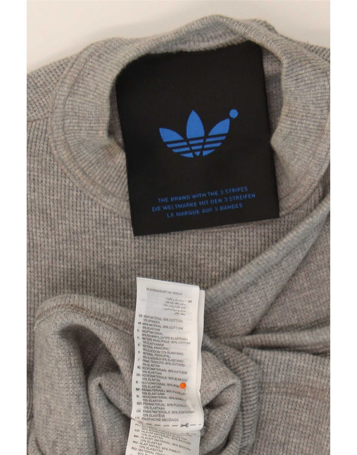 Adidas Γυναικείο κορμάκι με έναν ώμο UK 10 Small γκρι βαμβακερό