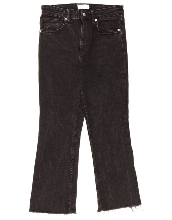 ZARA Γυναικείο Cropped Jeans EU 40 Medium W30 L24 Μαύρο