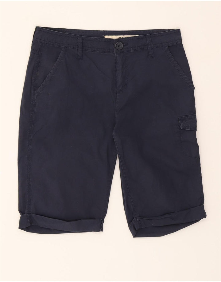 DKNY Womens Cargo Shorts US 6 Medium W32  Navy Blue Cotton Vintage Dkny and Second-Hand Dkny from Messina Hembry 