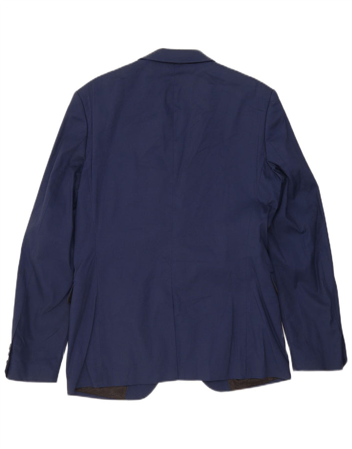 Zara Ανδρικό σακάκι μπλέιζερ με 2 κουμπιά EU 50 Medium Navy Blue Cotton