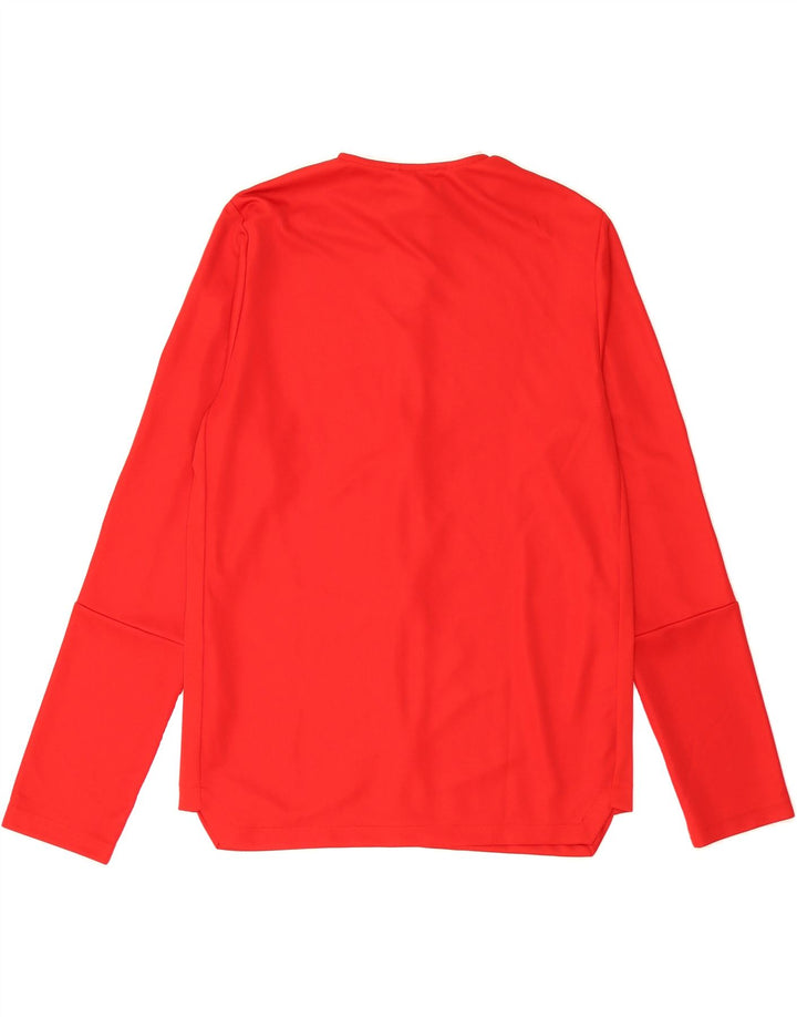 ADIDAS Boys Aeroready Tracksuit Top Jacket 15-16 Years Red Polyester Vintage Adidas and Second-Hand Adidas from Messina Hembry 