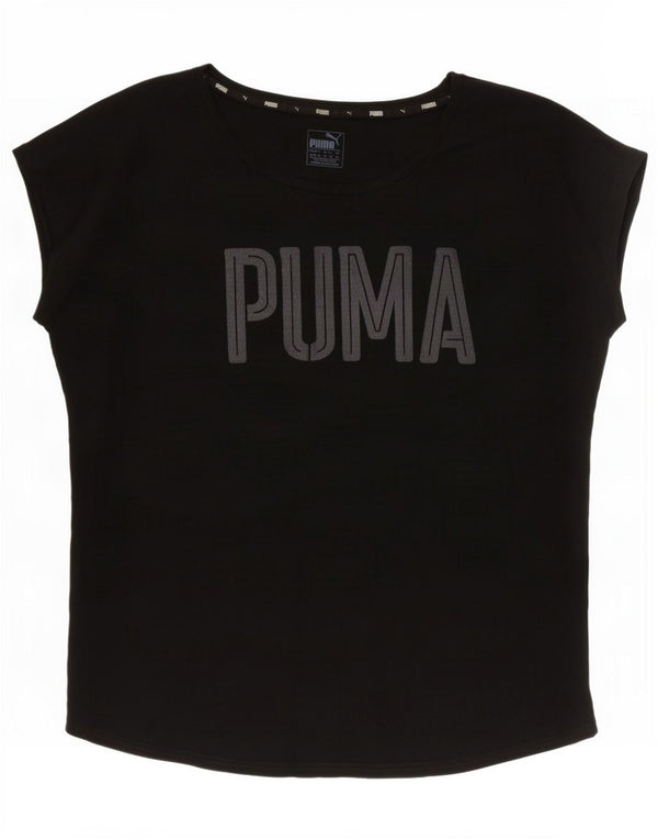 Γυναικείο γραφικό μπλουζάκι Puma Top UK 16 Large Black