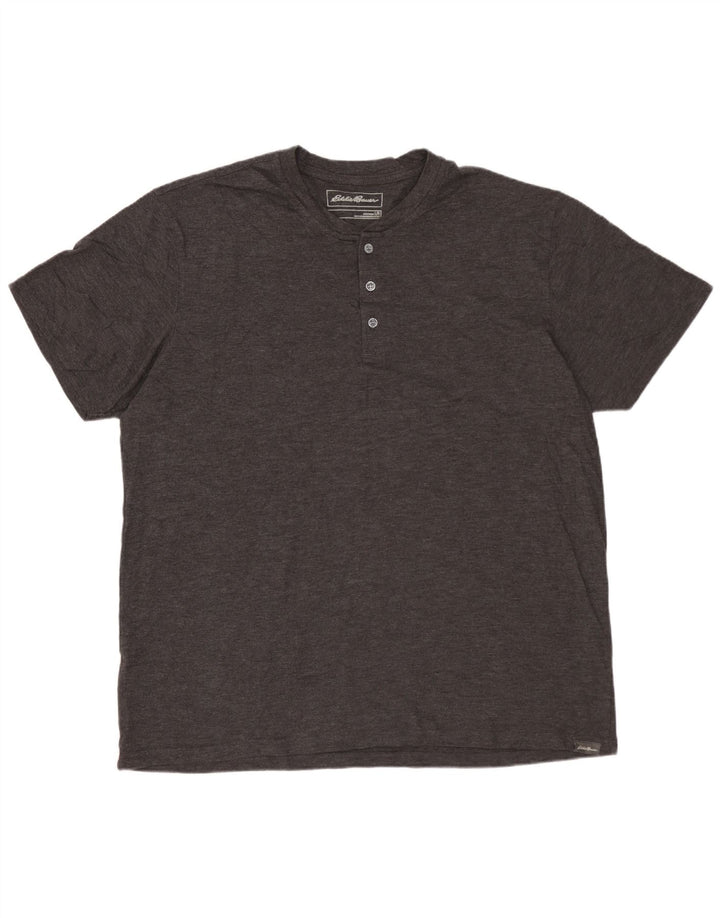 EDDIE BAUER Ανδρικό T-Shirt Top μεγάλο γκρι βαμβακερό