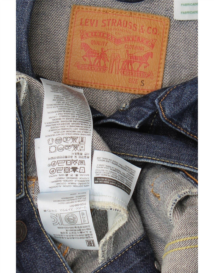 Ανδρικό τζιν μπουφάν Levi's UK 36 Small Navy Blue Cotton