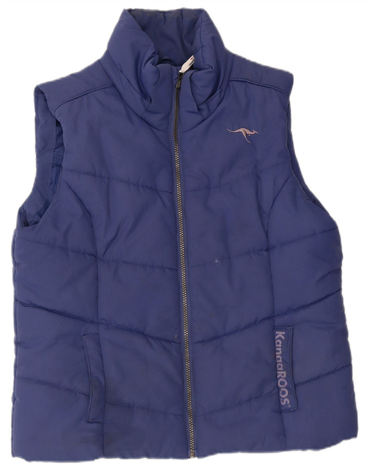 ΚΑΝΓΚΑΡΟΥΣ Ανδρικά padded Gilet UK 16 Large Blue Polyester